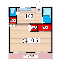 サニーヒルマンションの物件間取画像